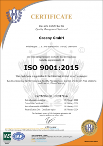 Greeny GmbH 9001 2021